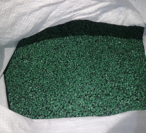 Recovered plastic pellets
